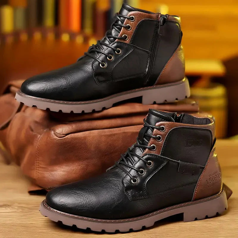 Lorcan - Bottes en cuir zippées