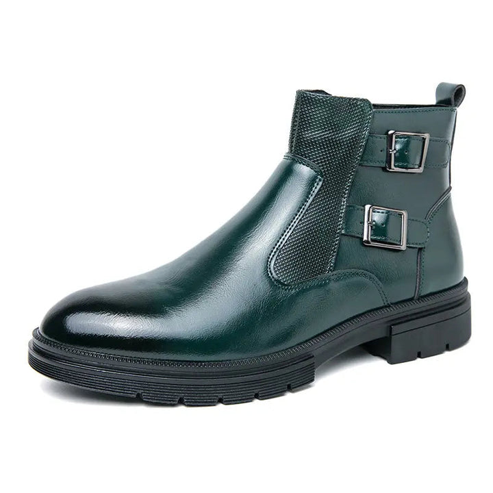 Bottes martini en cuir véritable pour hommes