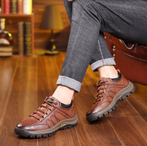 Matt - Chaussures casual en cuir cousues main pour hommes